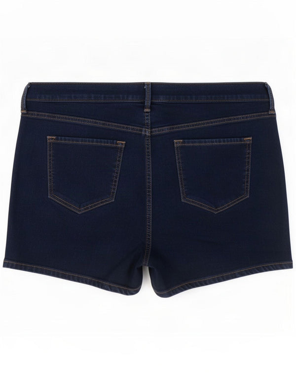 Marks & Spencer Short en jean pour femme UK 18 XL W38 Bleu marine Coton