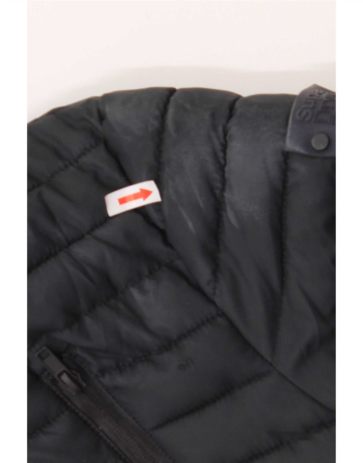 Superdry Veste matelassée pour homme UK 40 Large Bleu marine Polyester