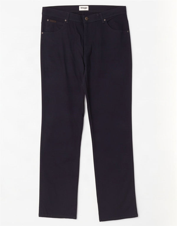 Wrangler Jean Droit Texas Homme W36 L32 Bleu Marine Coton