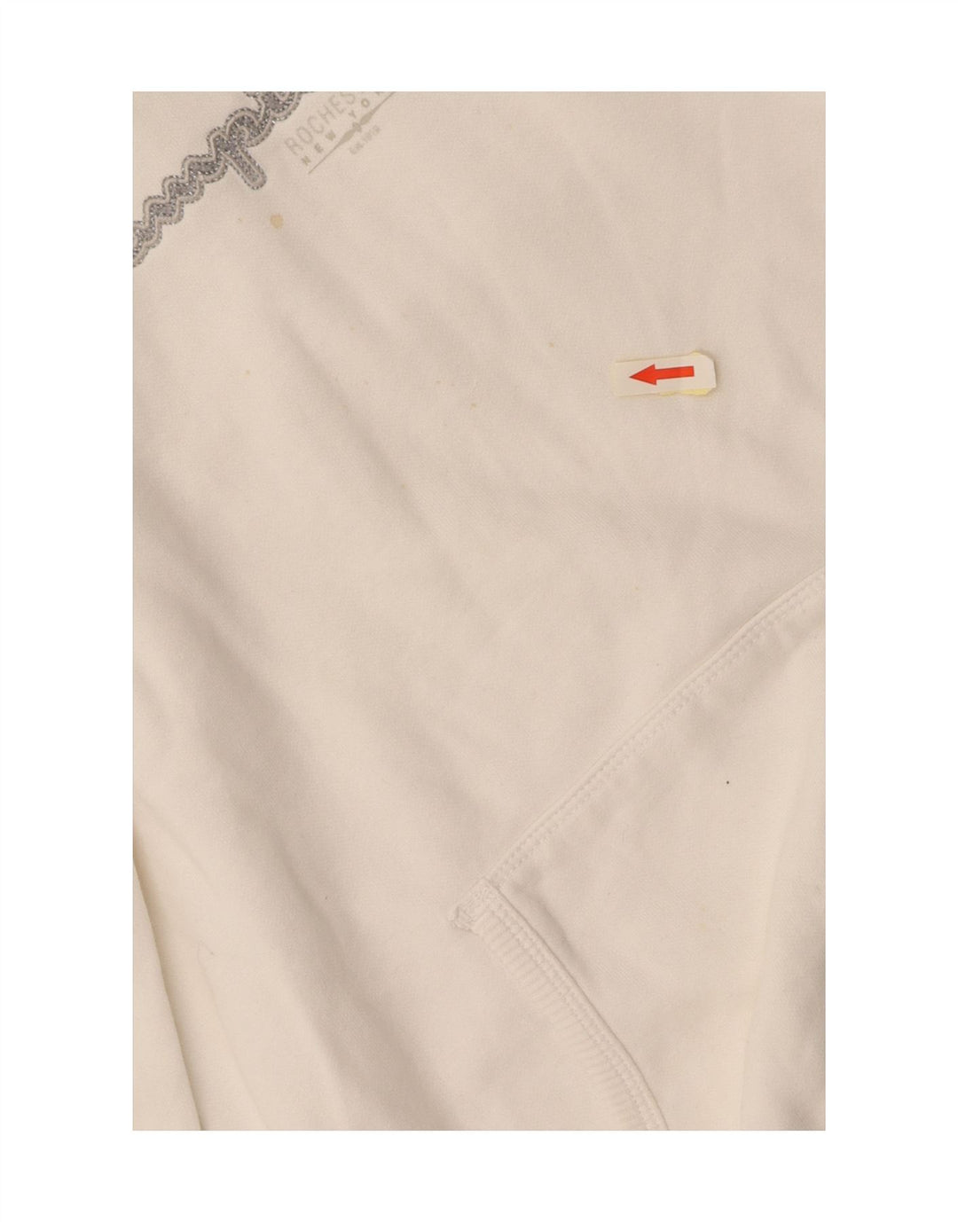 CHAMPION Pull à capuche graphique Heritage Classics pour femme UK 14 Blanc moyen