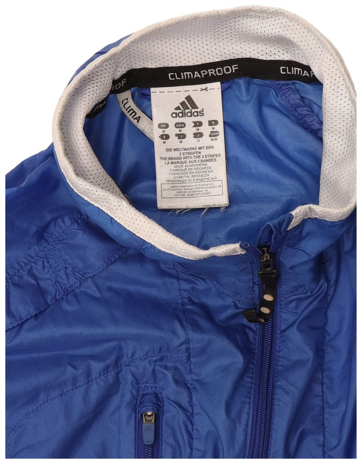 Adidas Veste de pluie Clima Proof pour homme UK 38 Bleu moyen Polyamide