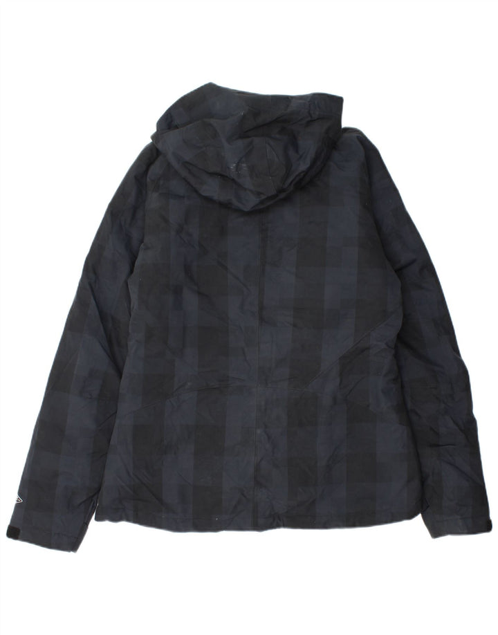 Columbia Veste coupe-vent Omni-Heat pour femme UK 14 Medium Black Check Nylon