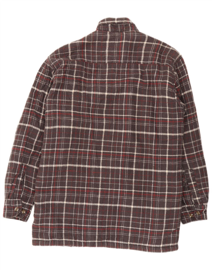 Wrangler Chemise en Flanelle Lumberjack Homme Gris Moyen à Carreaux