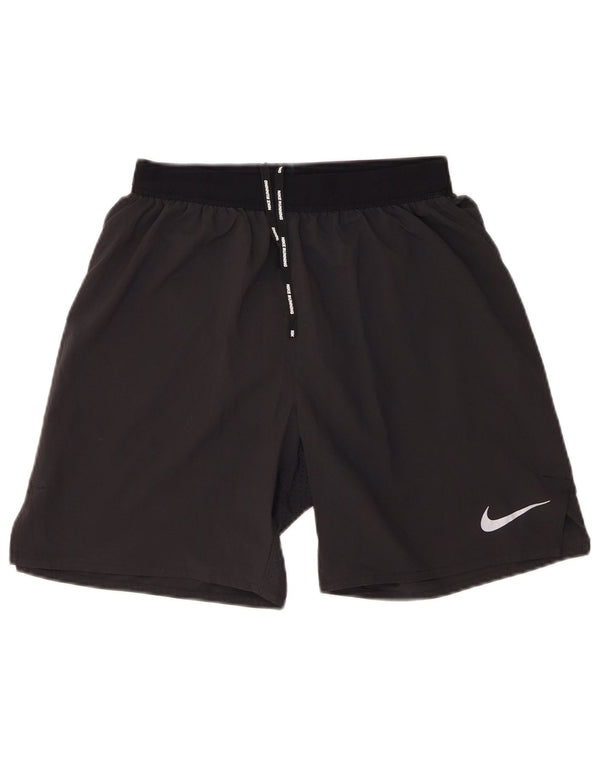 Short de sport Nike Dri Fit pour hommes, petit, noir, polyester