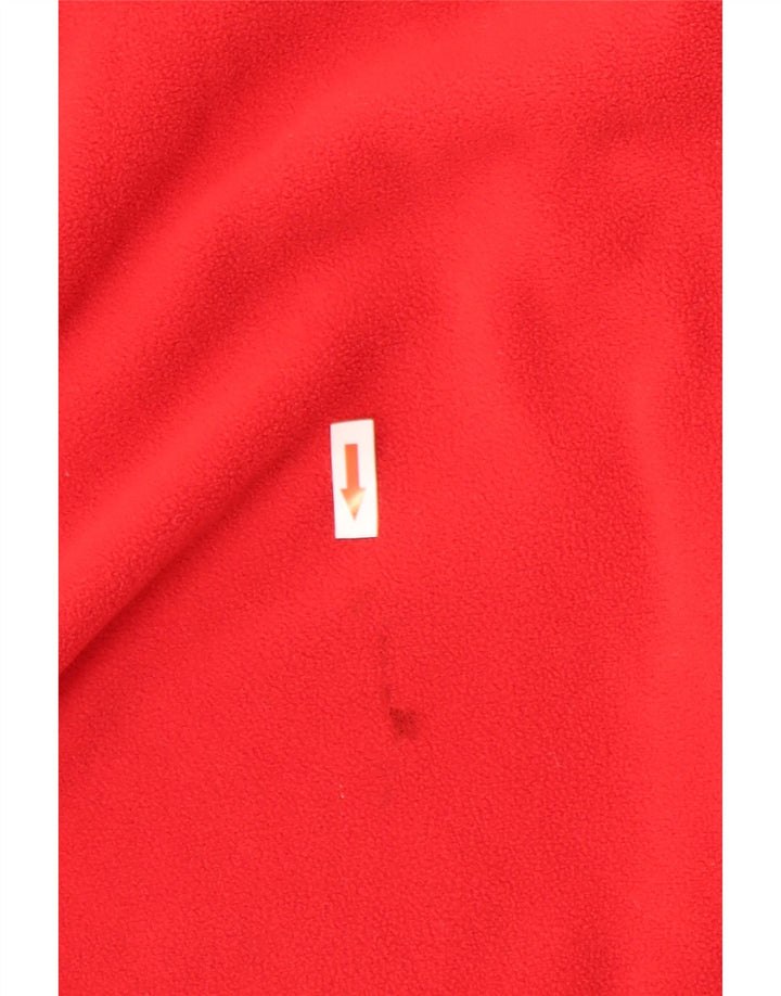 The North Face Pull polaire à col zippé pour homme Rouge moyen Polyester