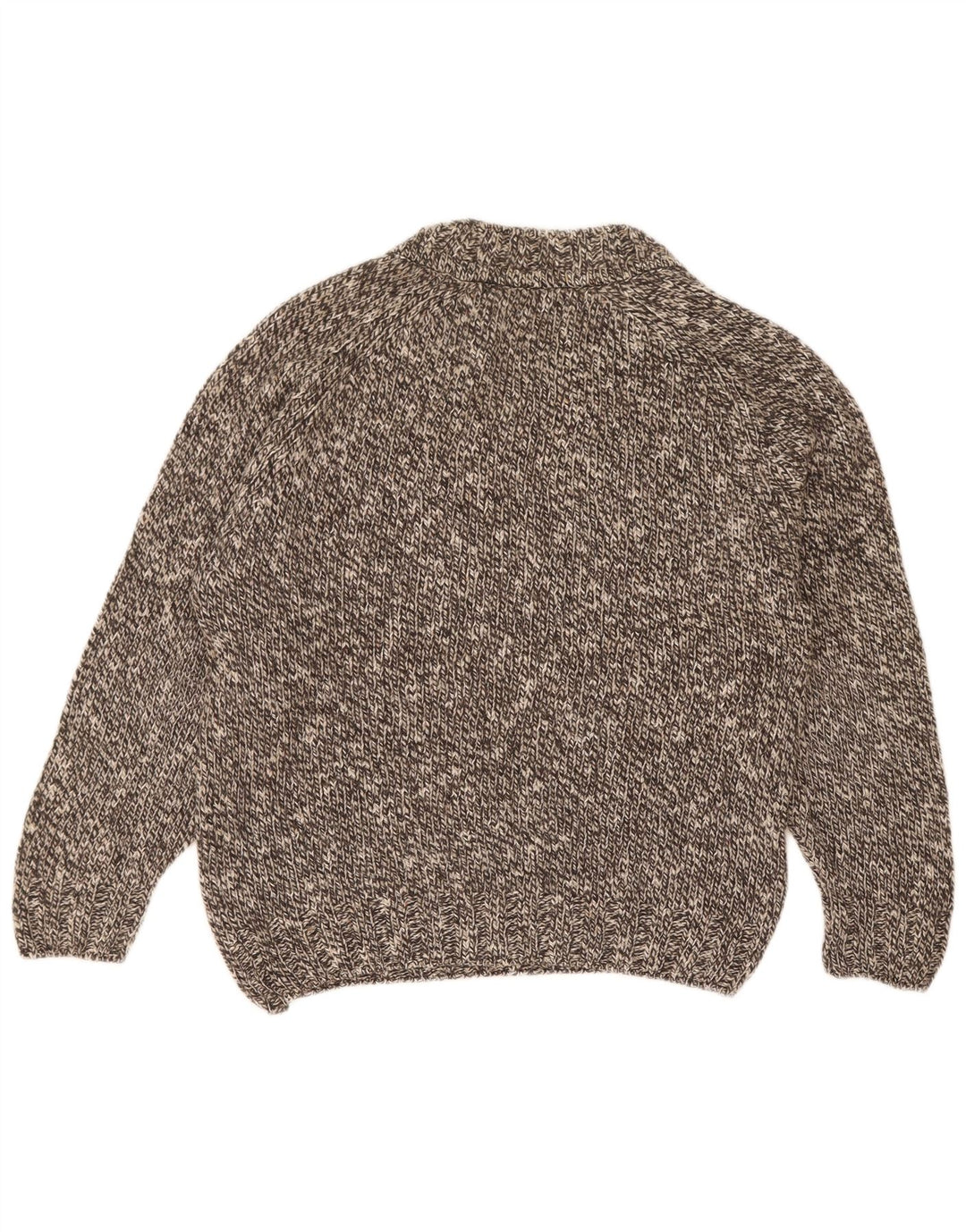 Marks & Spencer Pull à col rond pour homme en laine mouchetée gris petit