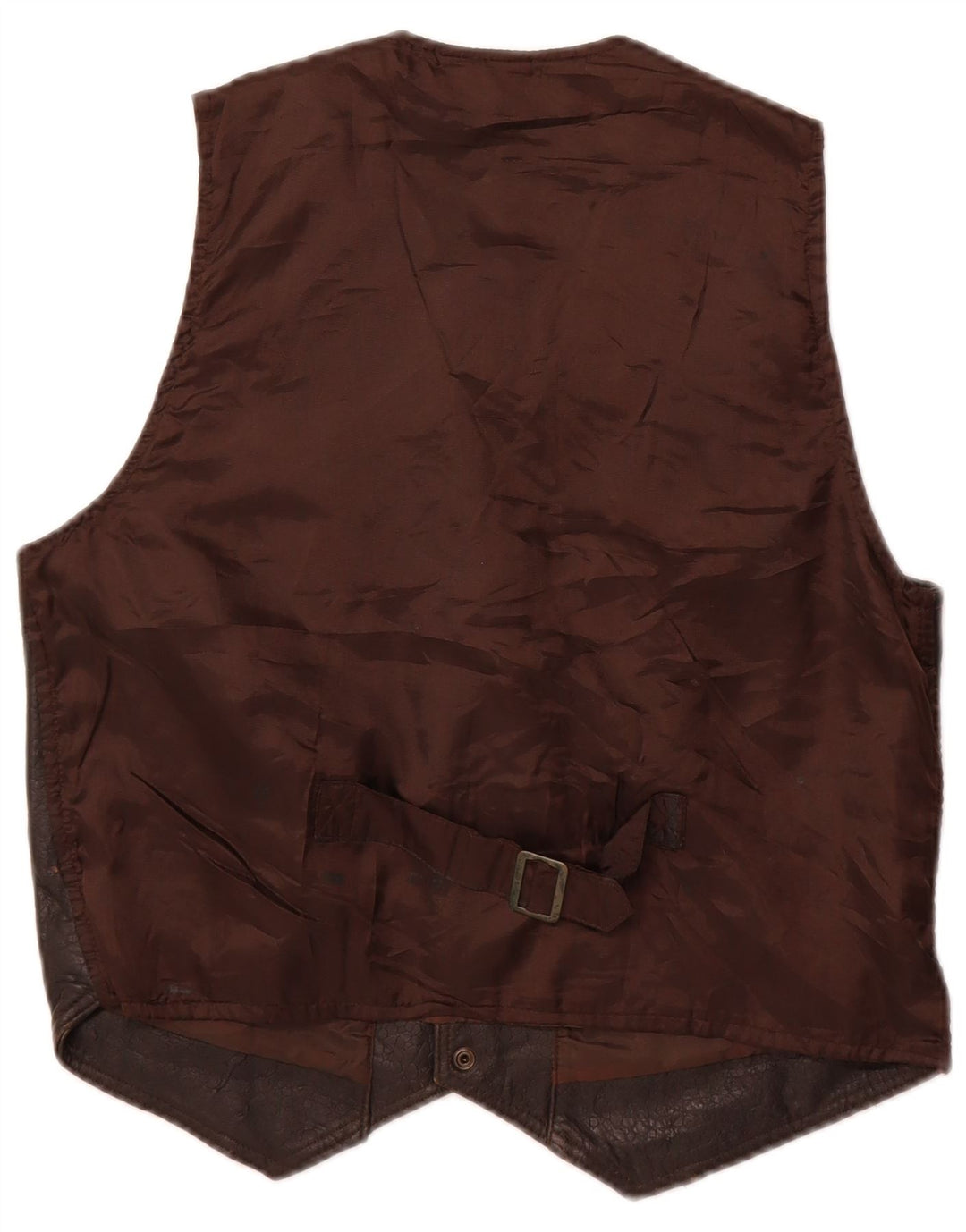 gilet en cuir homme vintage marron moyen