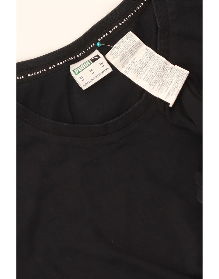 Puma T-Shirt Graphique Homme Noir Moyen Coton