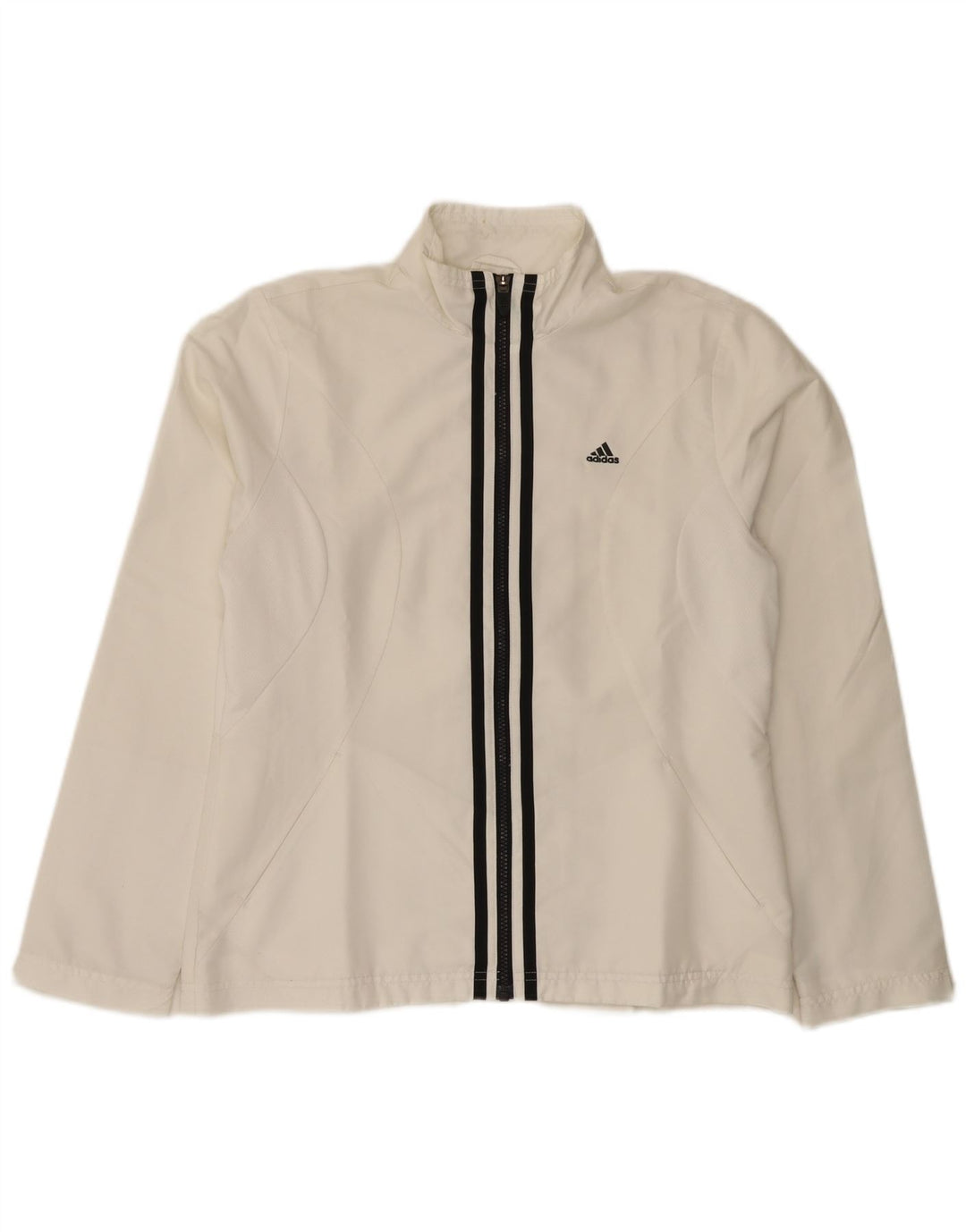 Adidas Veste de survêtement pour femme UK 14 Medium Blanc Polyester