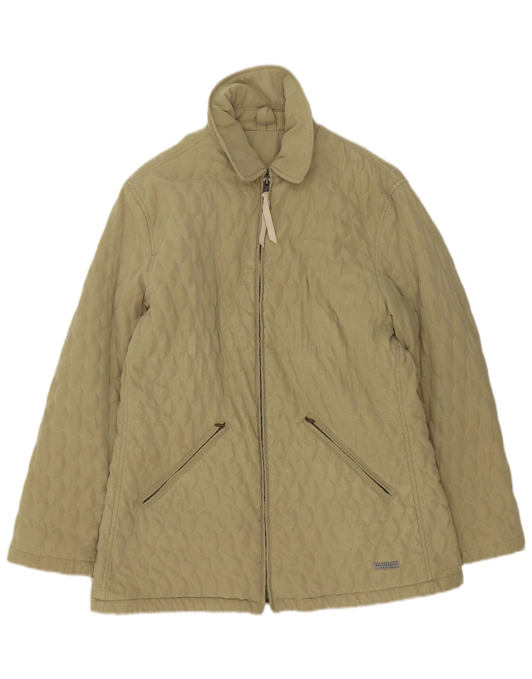 Belfe & Veste matelassée surdimensionnée pour femme UK 12 Kaki moyen
