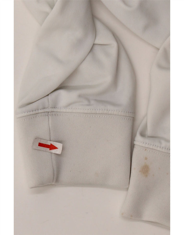 NIKE Veste de survêtement graphique pour homme en polyester color block blanc moyen