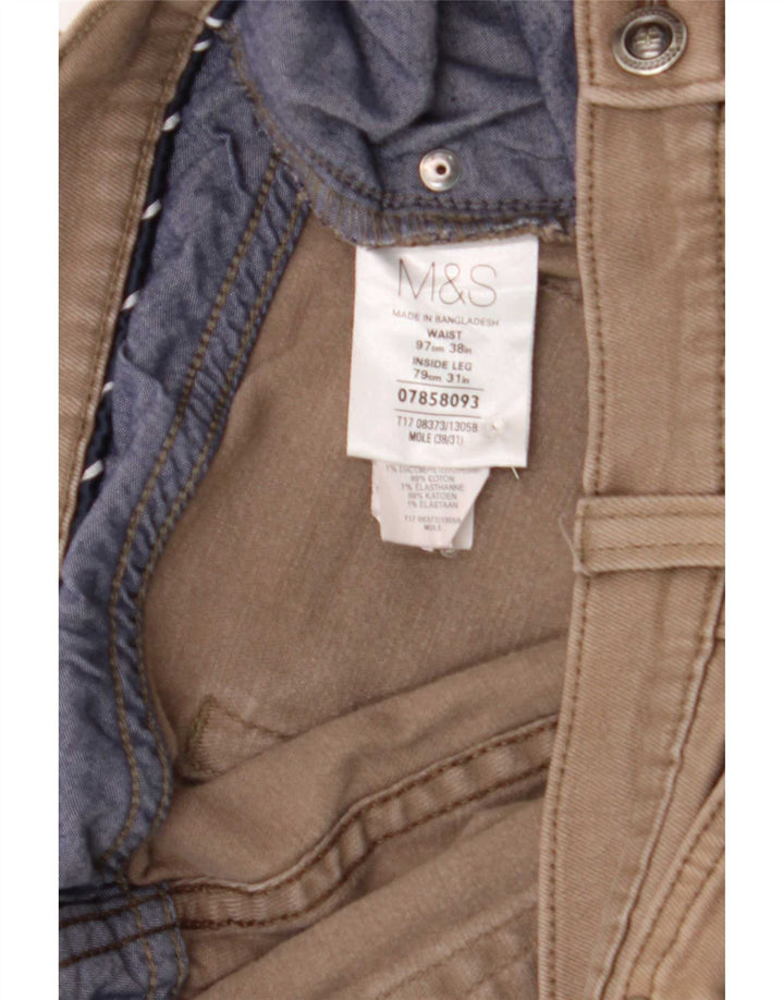 Marks & Spencer Jean droit homme W38 L31 marron coton