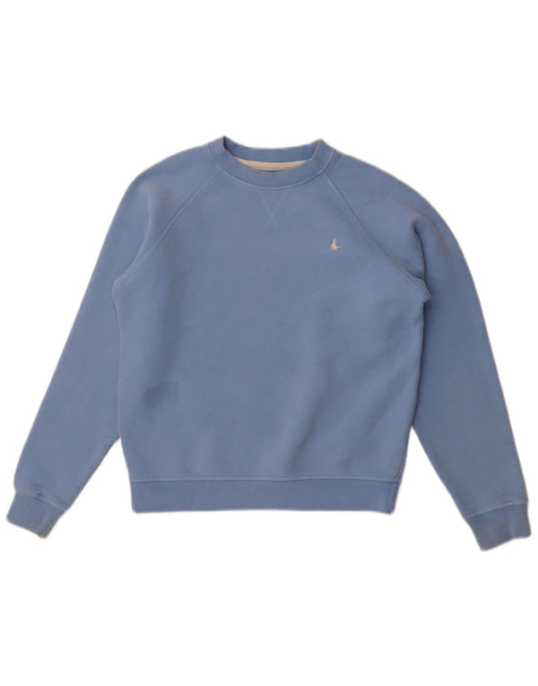 Jack Wills Sweat-shirt surdimensionné pour femme UK 4 XS Bleu Coton Classique