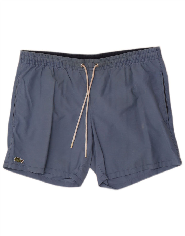 Lacoste Short de Bain Homme Bleu Moyen Coton