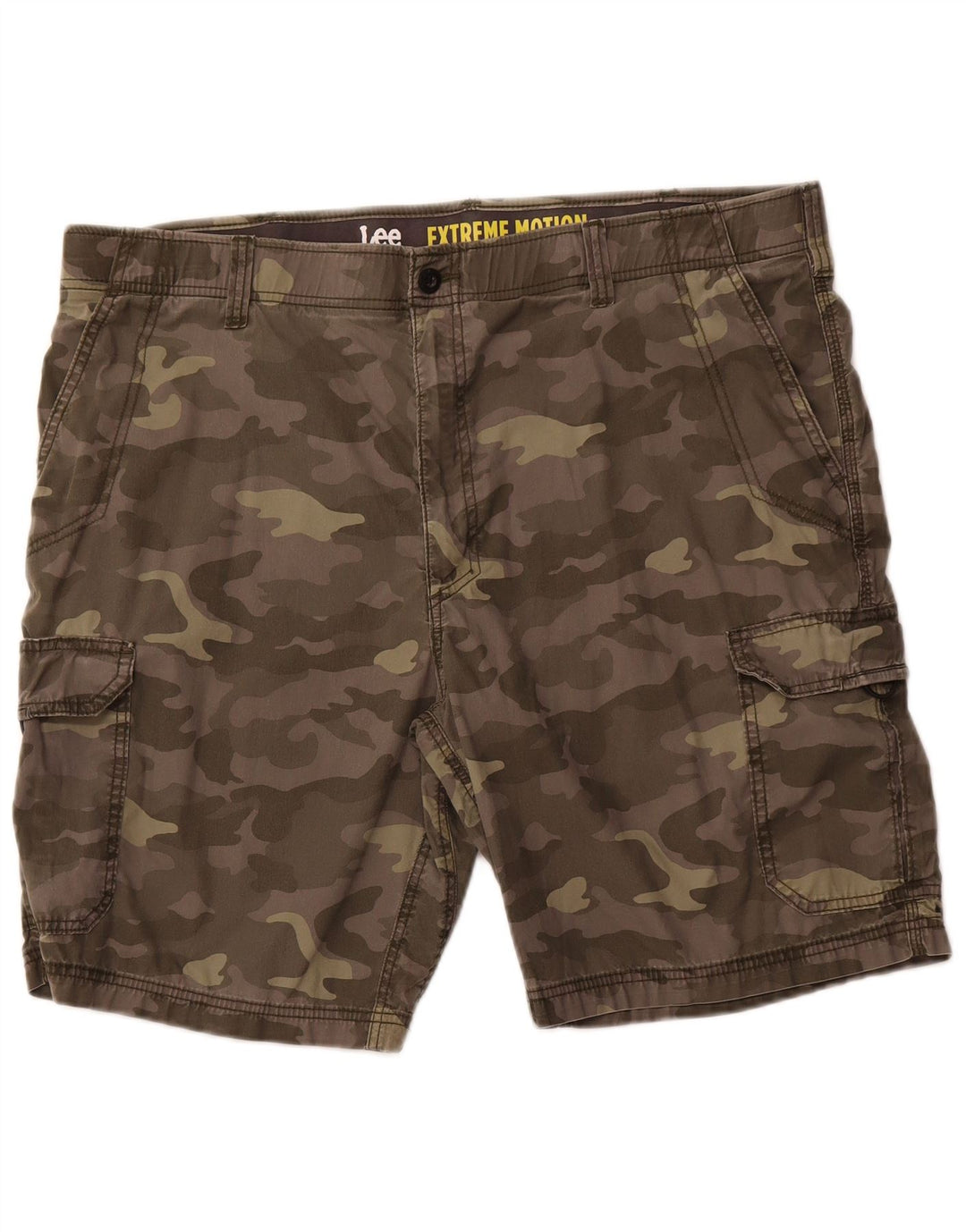 LEE Short cargo pour homme Extreme Motion W42 2XL Kaki Camouflage Coton