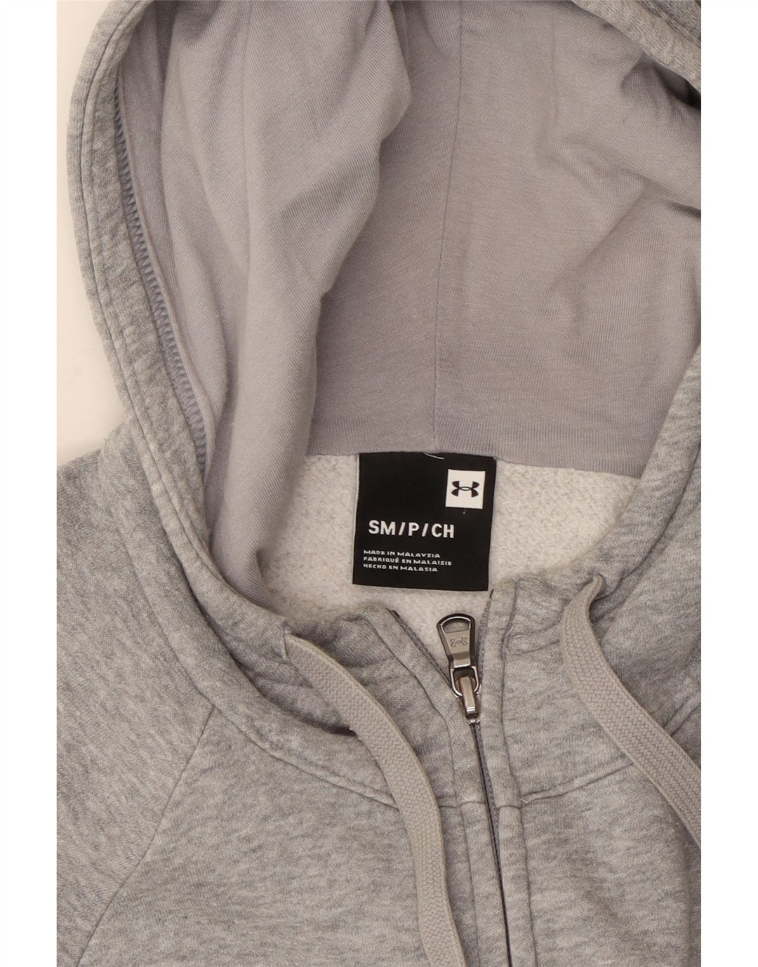 UNDER ARMOUR Pull à capuche zippé pour homme, petit gris