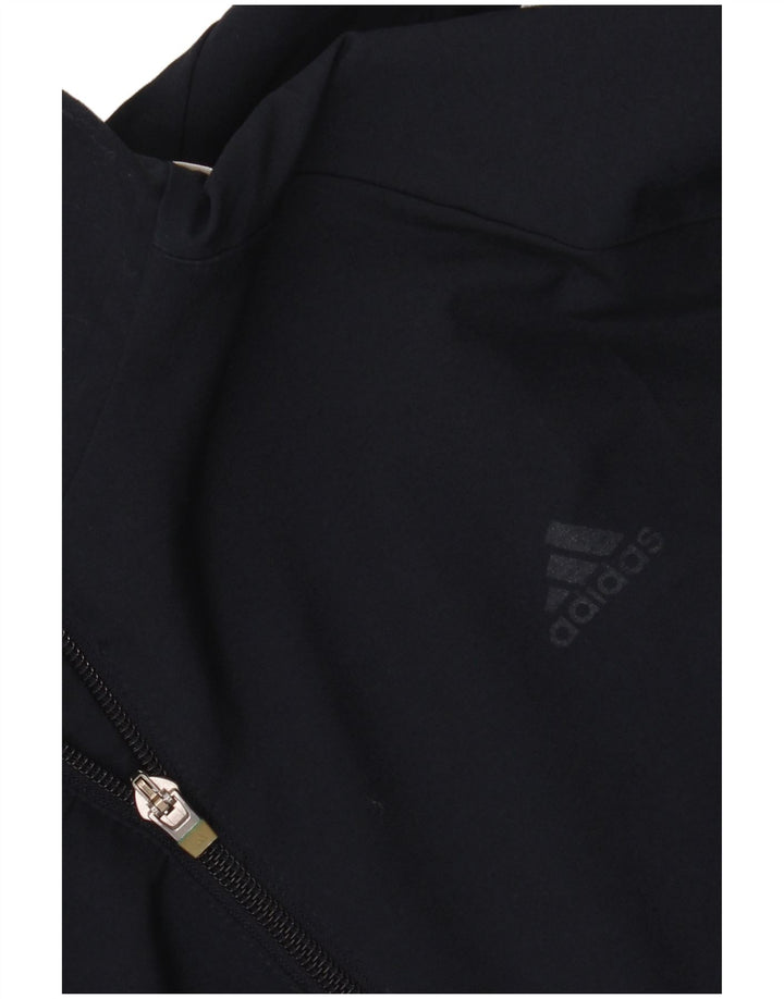 Adidas Hommes Climalite Survêtement Top Veste Large Bleu Marine Colorblock
