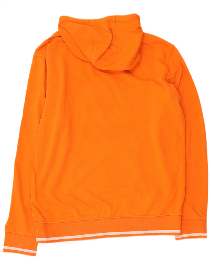 ELLESSE Pull à capuche graphique pour homme XL Orange Coton