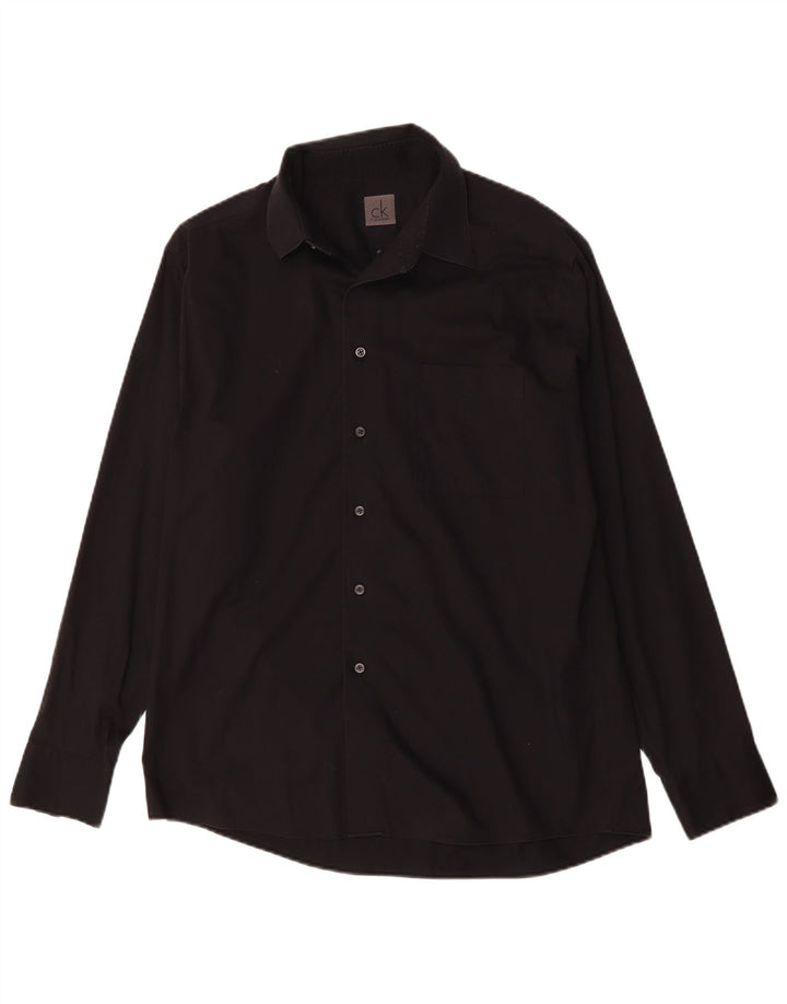 Calvin Klein Jeans Chemise Homme Taille 16 Grand Noir