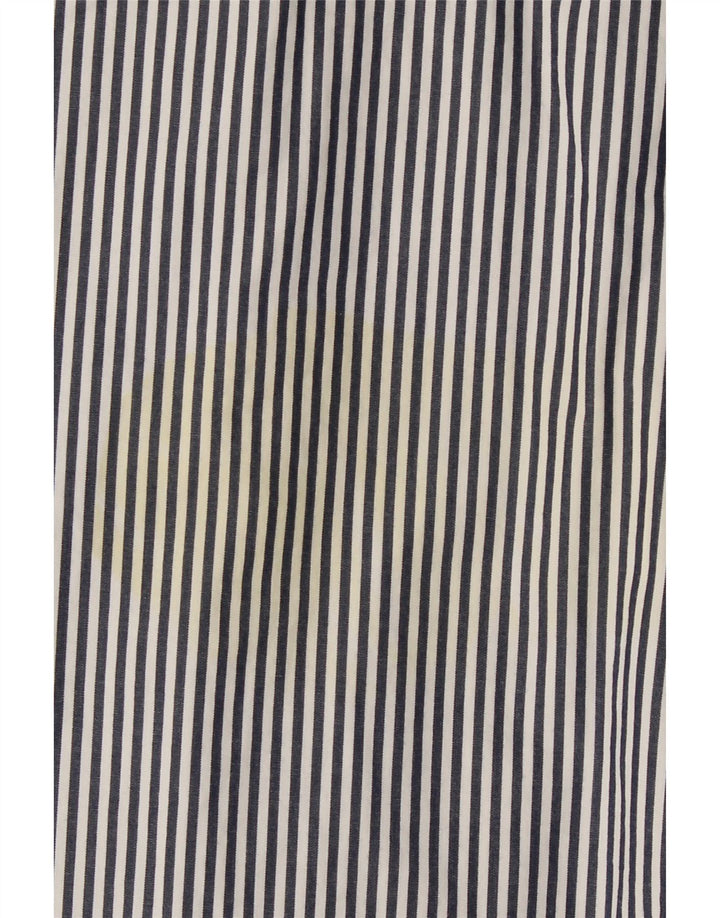 Hollister Chemise Homme XL Bleu Marine Pinstripe Cotton