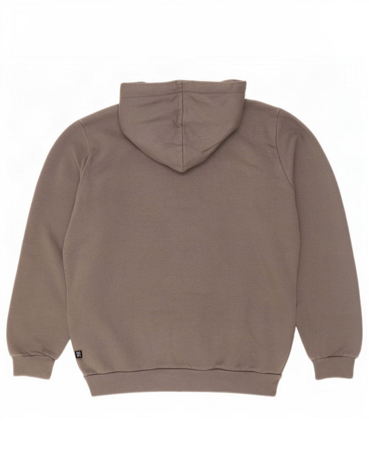 Puma Pull à Capuche Graphique Homme Gris Moyen Coton