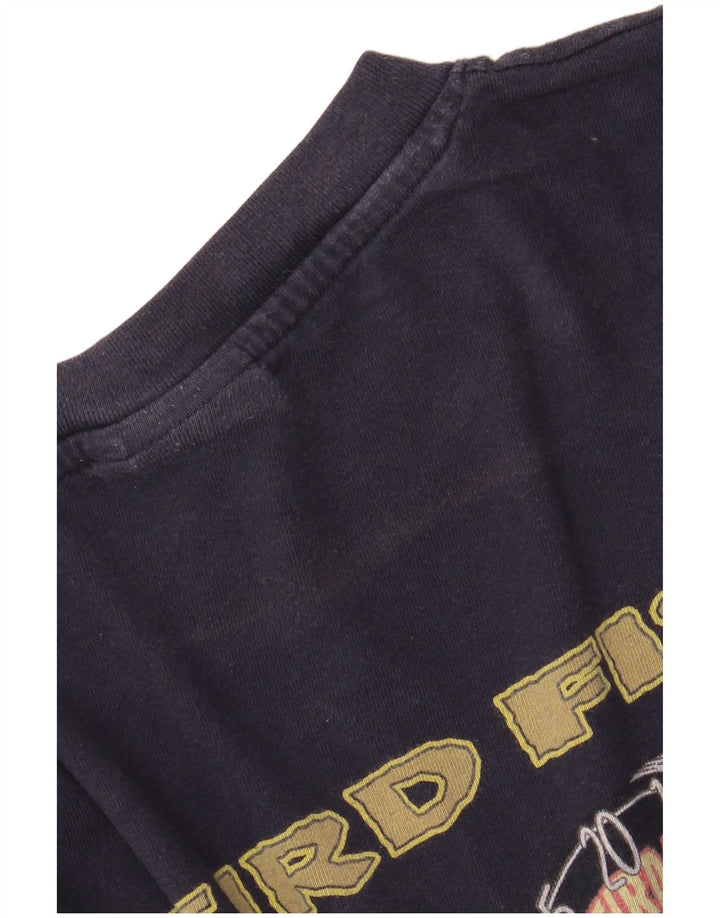 WEIRD FISH T-Shirt Graphique Homme Haut XL Bleu Marine Coton