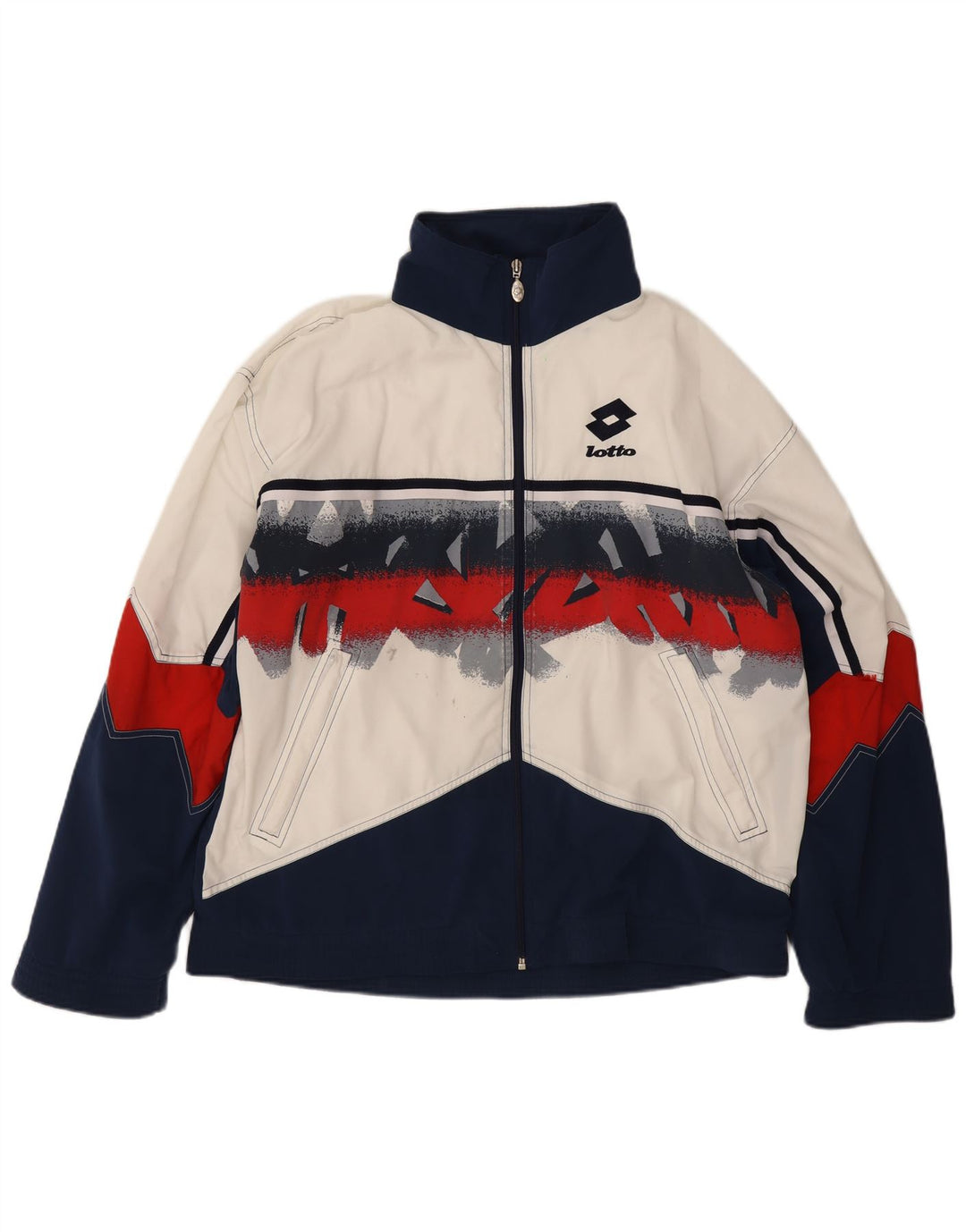 Lotto Veste de Survêtement Graphique pour Homme Large Bleu Marine Colorblock