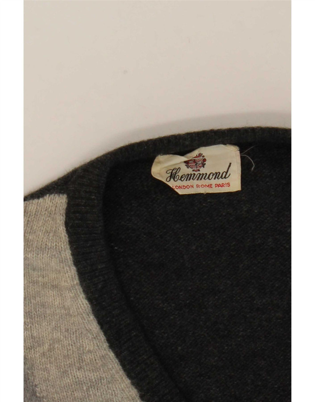 Hemmond Pull Col V Homme Gris Moyen