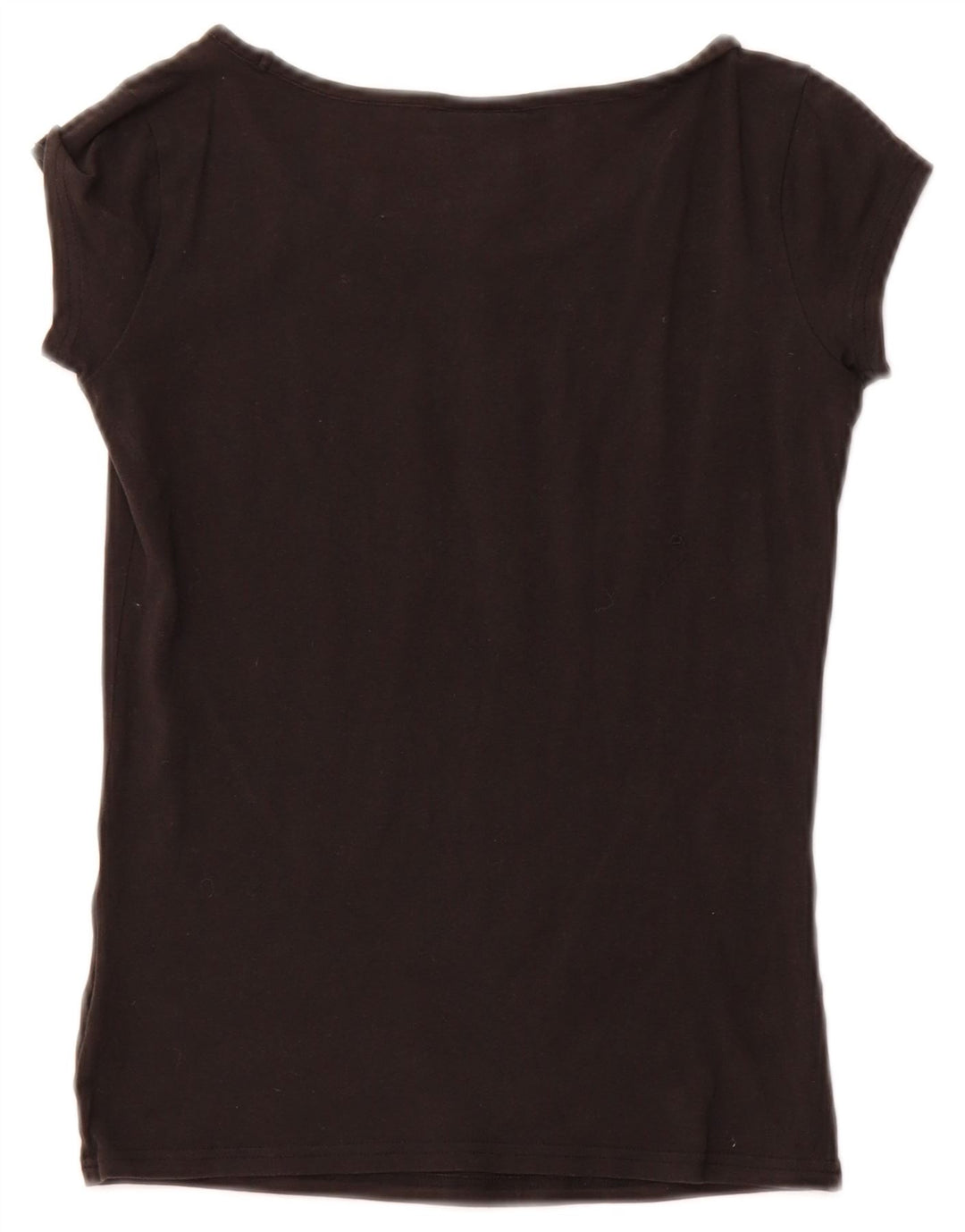 NIKE Womens Air Crop Graphic T-Shirt Top UK 8/10 Petit Noir