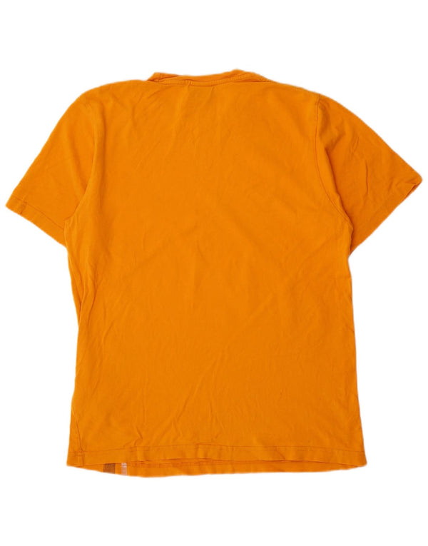 Nike T-Shirt Homme UK 39/41 Coton Rayé Orange Moyen