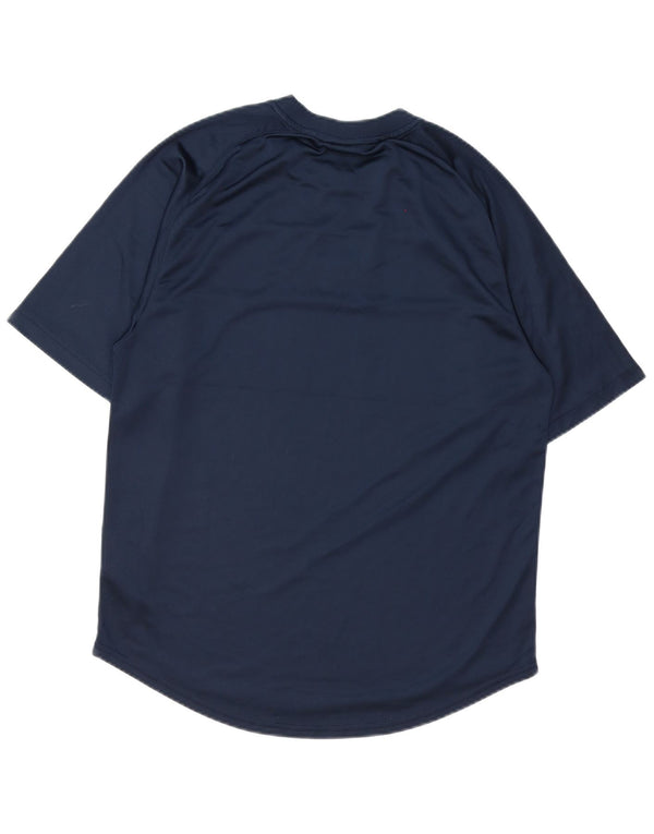 Nike Mens T-Shirt Top Large Navy Blue Polyester