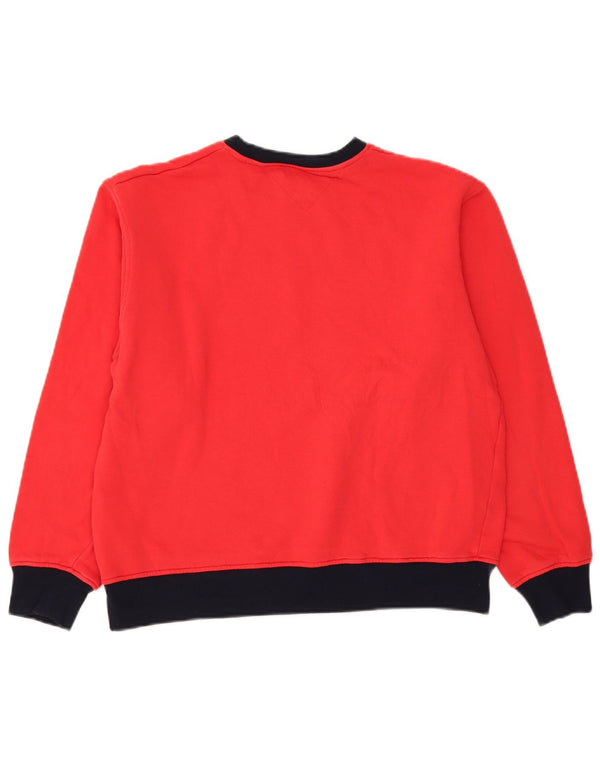 Tommy Hilfiger Sweat-shirt graphique pour femme UK 18 XL Rouge Coton