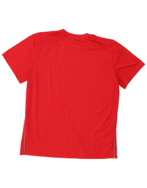 Nike Hommes Dri Fit T-Shirt Haut Large Rouge Polyester