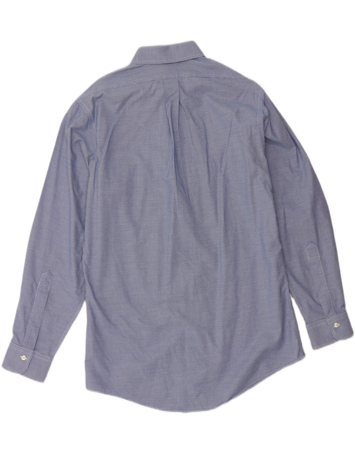 BROOKS BROTHERS Chemise slim fit pour homme Taille 15 1/2 Pied-de-poule bleu moyen