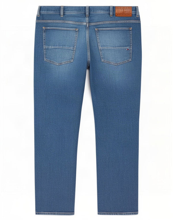 Tommy Hilfiger Jean droit Mercer coupe droite W42 L32 homme bleu coton