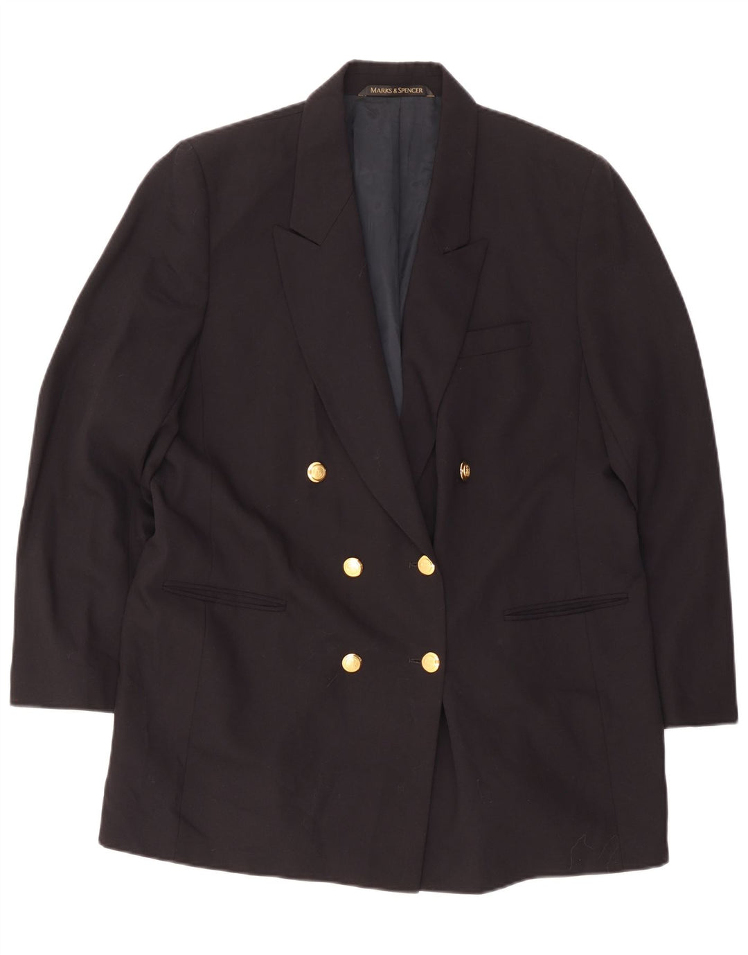 Marks & Spencer Veste blazer St. Michael pour femme UK 20 2XL Bleu marine