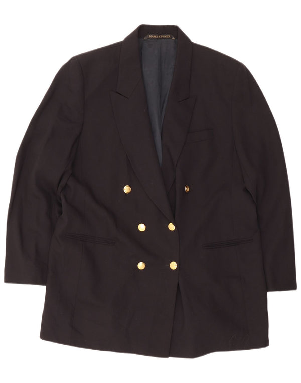 Marks & Spencer Veste blazer St. Michael pour femme UK 20 2XL Bleu marine