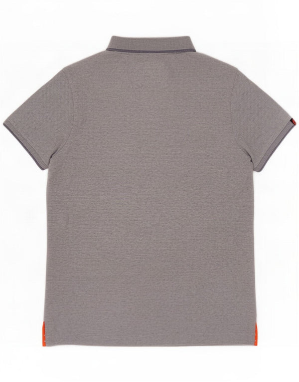 Superdry Polo Homme Large Bleu Rayé Coton