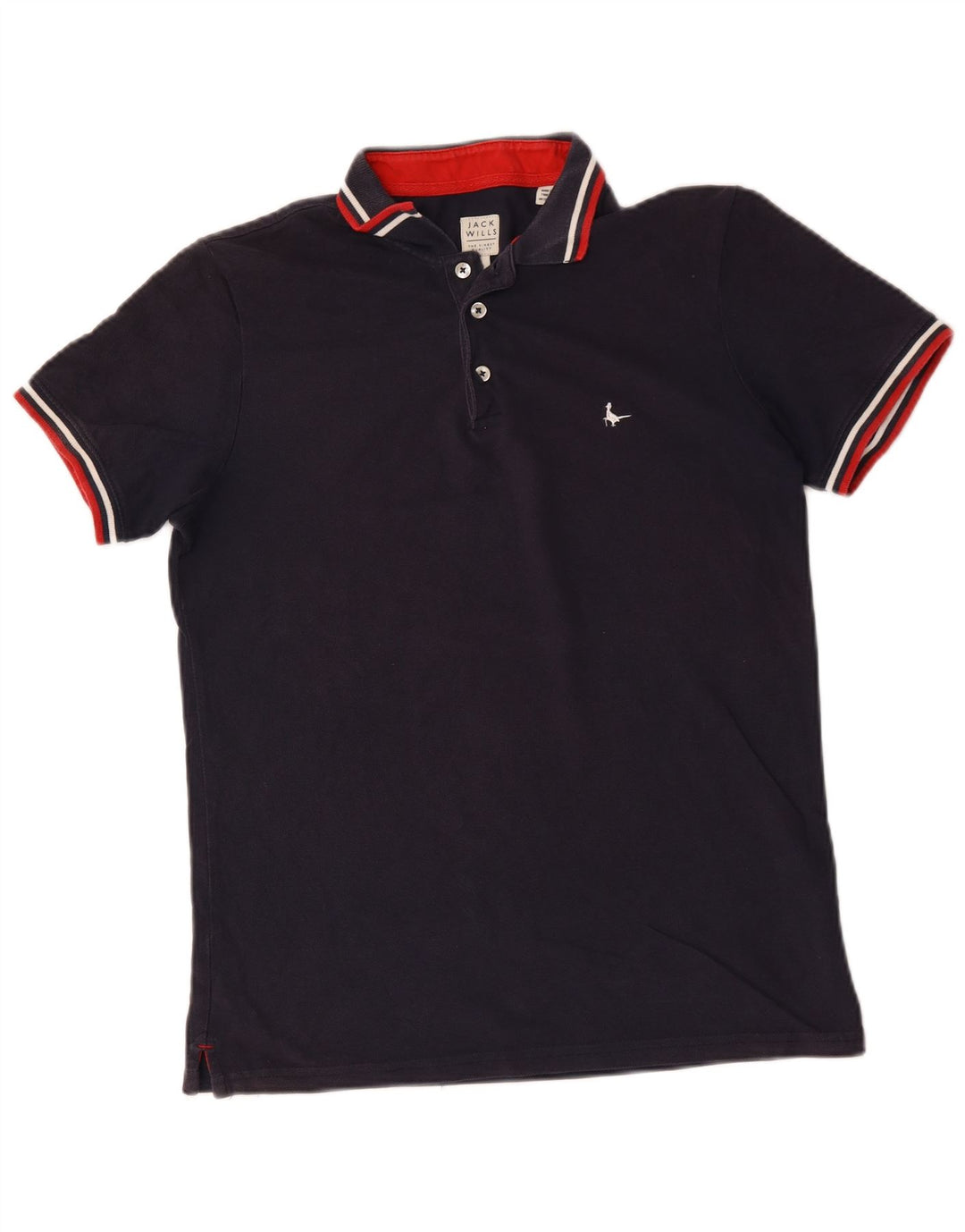 Jack Wills Polo Homme Petit Bleu Marine Coton