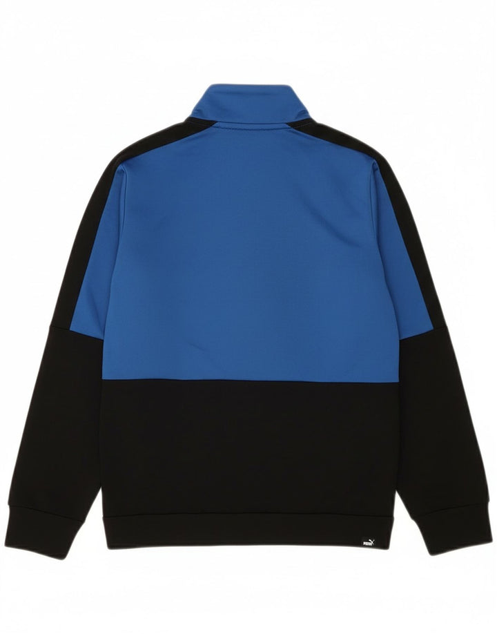 Puma Veste de Survêtement Graphique Garçon 9-10 Ans Bleu Colorblock