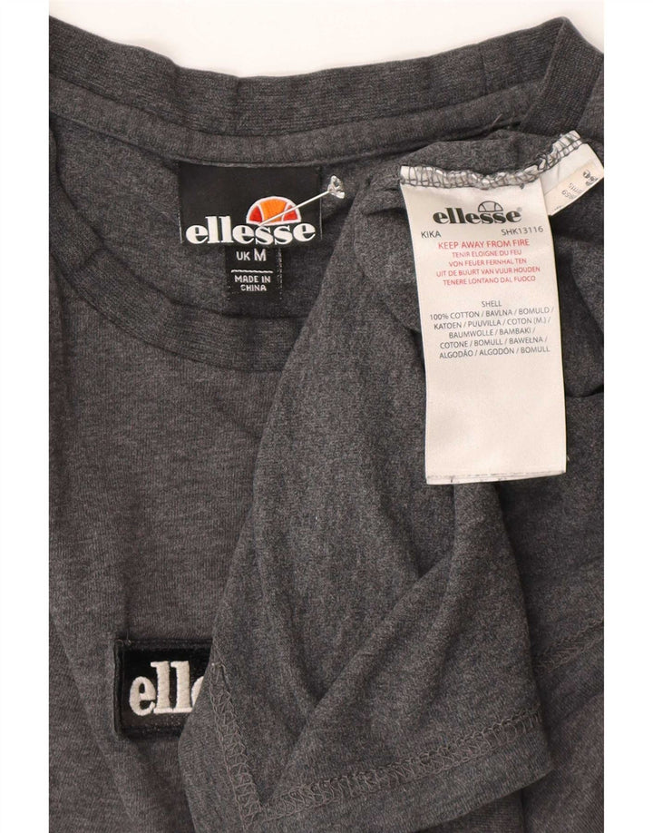 Ellesse T-Shirt Homme Gris Moyen Coton