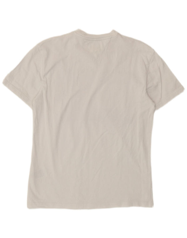 Tommy Hilfiger T-Shirt Graphique Homme Petit Blanc Coton