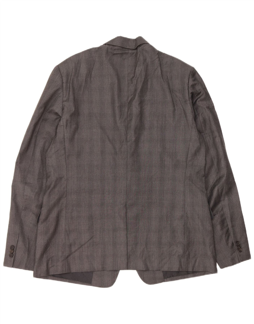 Prada Veste Blazer 2 Boutons Homme IT 56 2XL Gris Carreaux Viscose