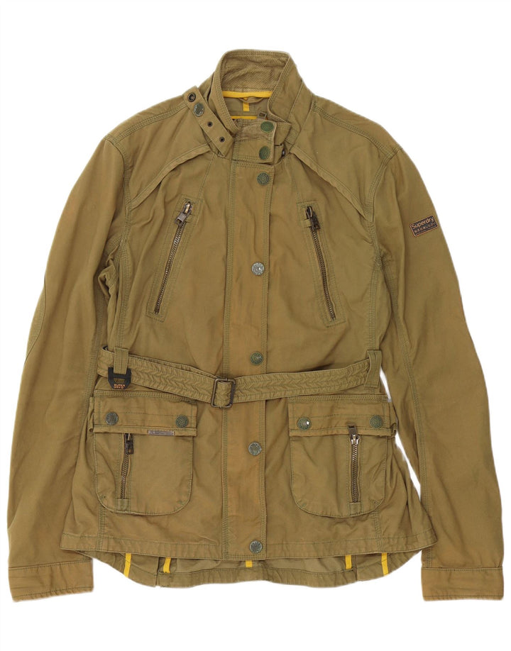 Superdry Veste Utility Femme UK 18 XL Kaki Coton