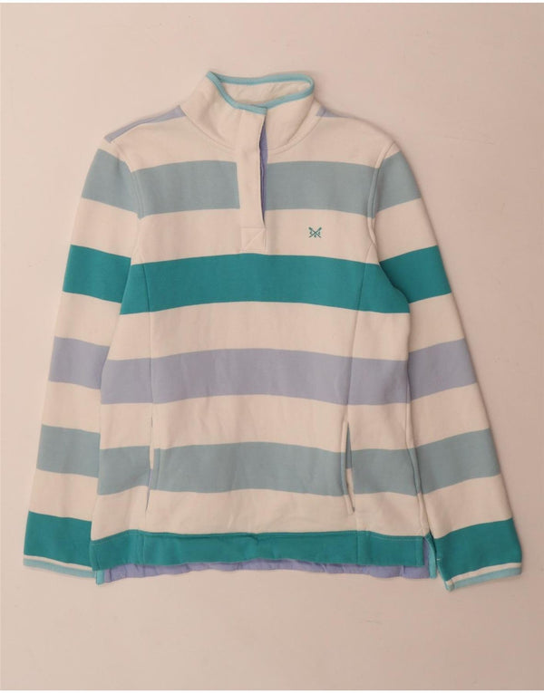 Crew Clothing Sweat-shirt pour femme UK 8 Small rayé multicolore
