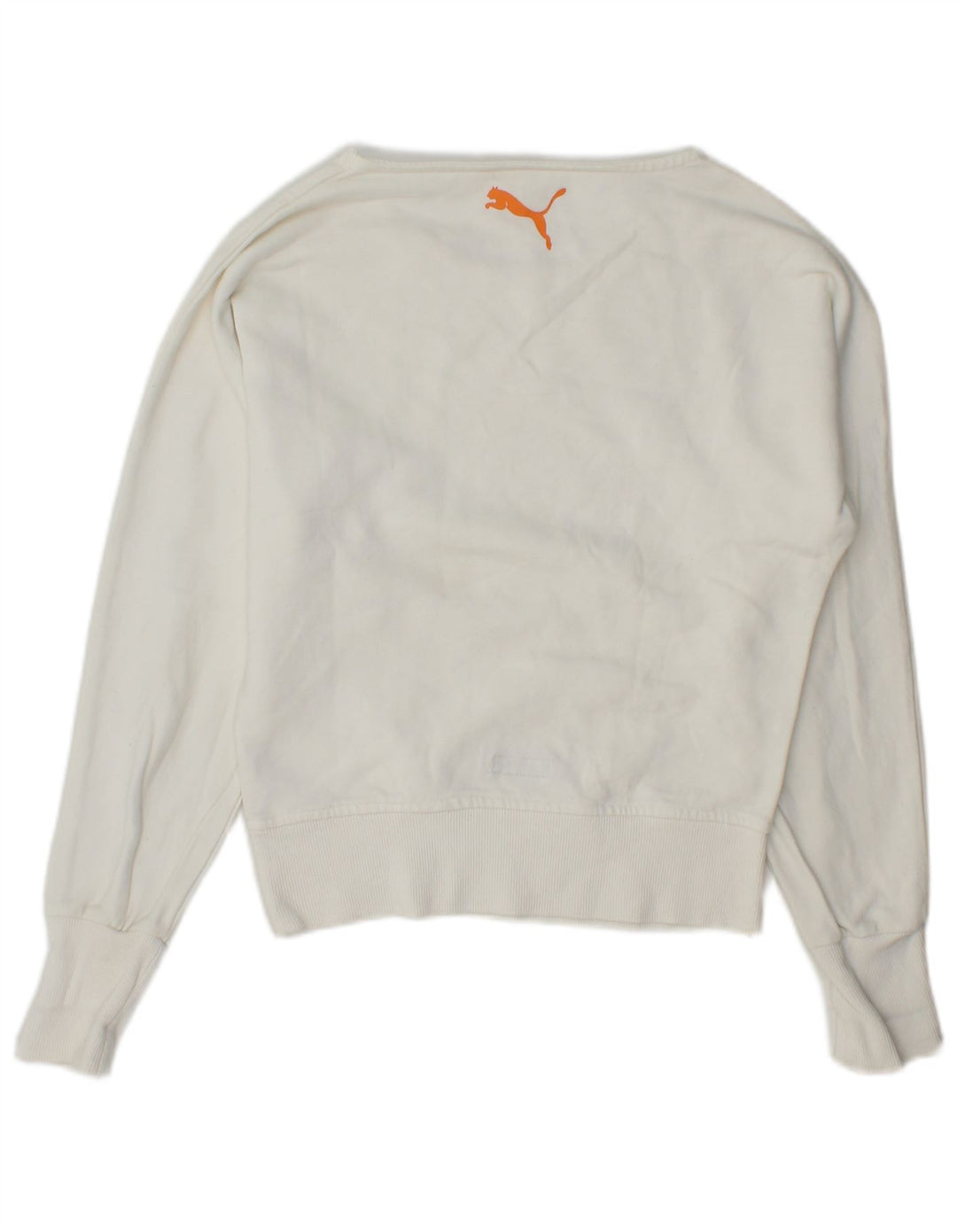 Puma Sweat-shirt graphique pour femme UK 6 XS Blanc