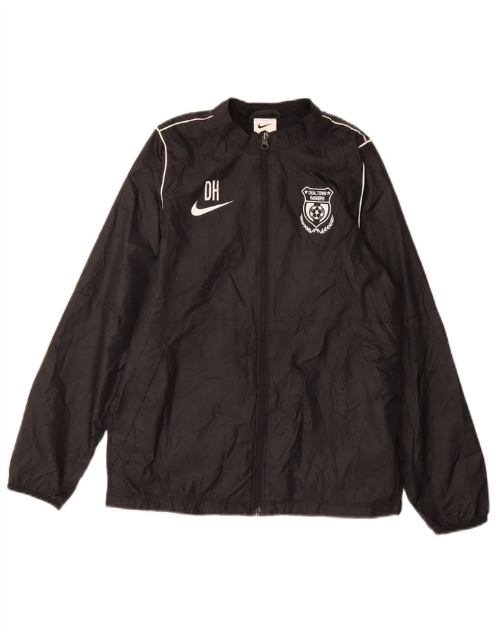 Nike Veste de pluie graphique pour garçon 12-13 ans Large Noir Polyester