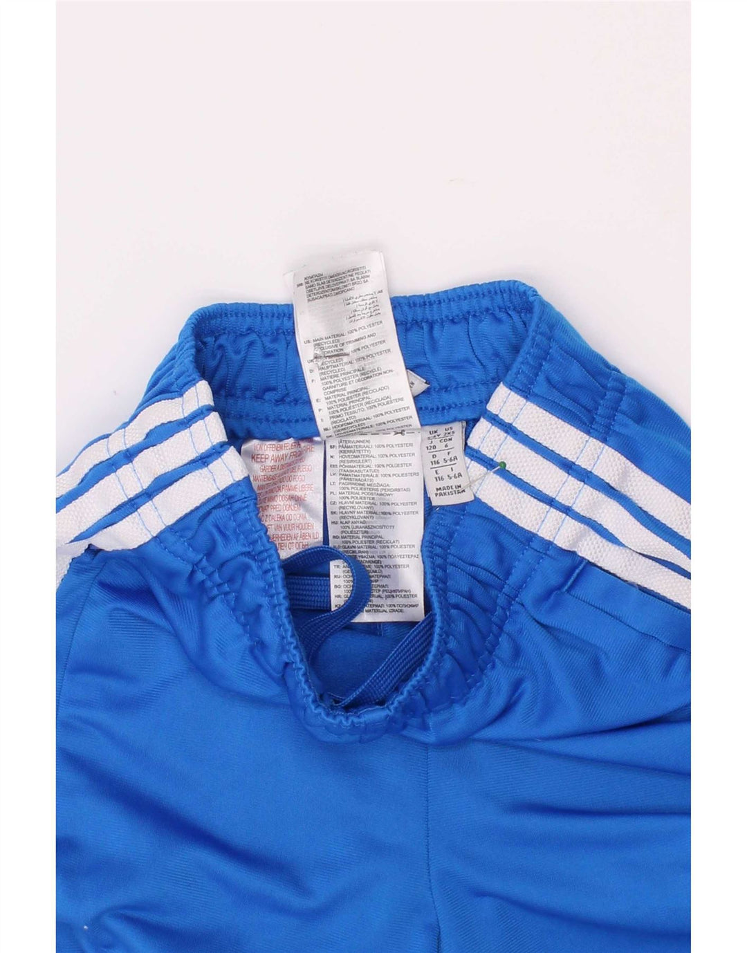 Adidas Pantalon de survêtement garçon Joggers 5-6 ans Bleu Polyester