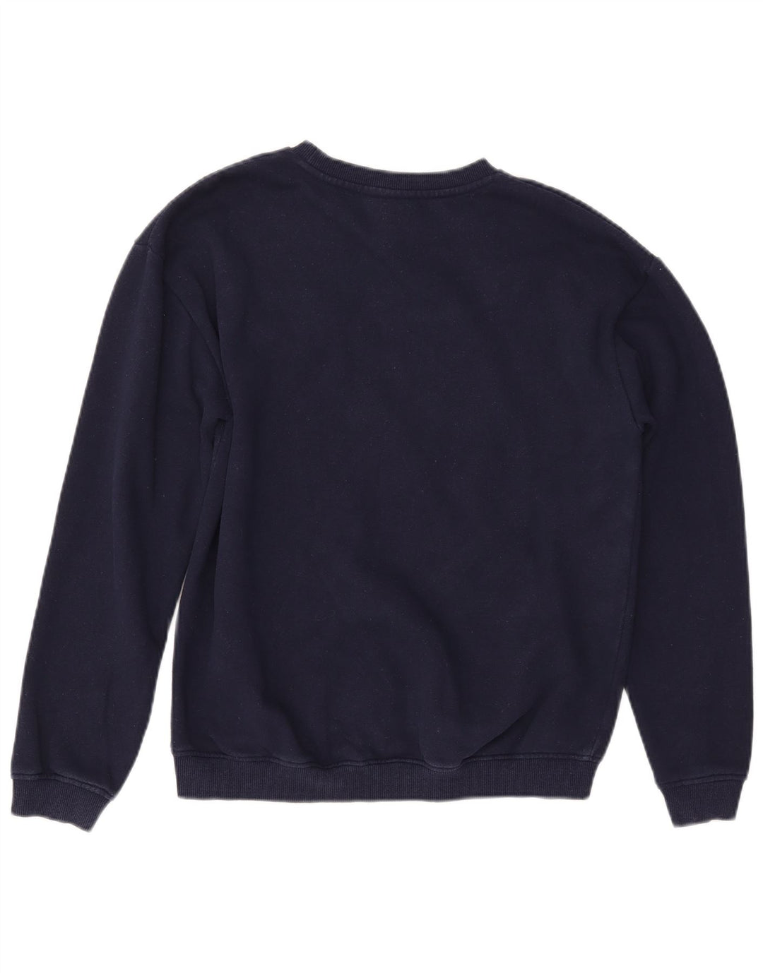 ELLESSE Sweat-shirt graphique pour femme UK 12 Bleu marine moyen en coton