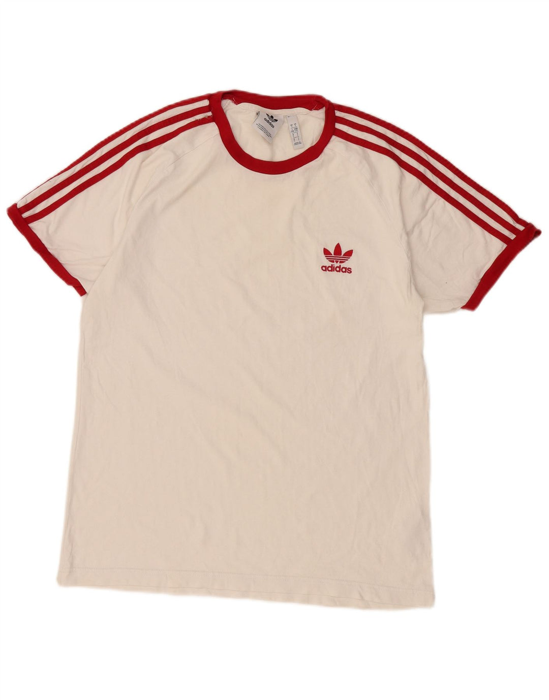 Adidas T-shirt pour homme en coton blanc cassé